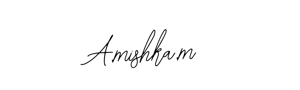 A.mishka.m stylish signature style. Best Handwritten Sign (Bearetta-2O07w) for my name. Handwritten Signature Collection Ideas for my name A.mishka.m. A.mishka.m signature style 12 images and pictures png