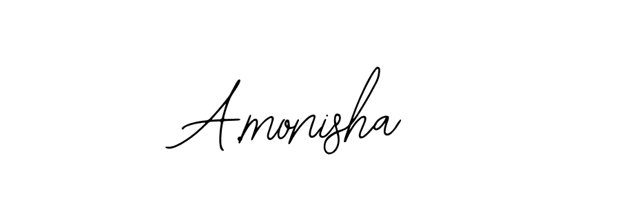 It looks lik you need a new signature style for name A.monisha. Design unique handwritten (Bearetta-2O07w) signature with our free signature maker in just a few clicks. A.monisha signature style 12 images and pictures png