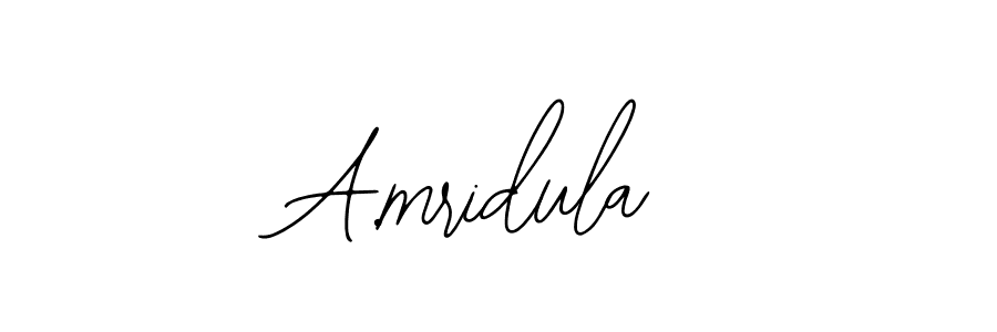 Create a beautiful signature design for name A.mridula. With this signature (Bearetta-2O07w) fonts, you can make a handwritten signature for free. A.mridula signature style 12 images and pictures png