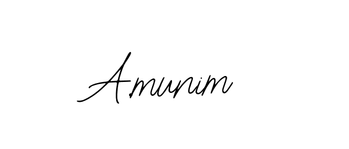 if you are searching for the best signature style for your name A.munim. so please give up your signature search. here we have designed multiple signature styles  using Bearetta-2O07w. A.munim signature style 12 images and pictures png