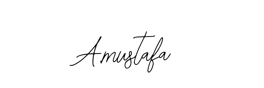 Also we have A.mustafa name is the best signature style. Create professional handwritten signature collection using Bearetta-2O07w autograph style. A.mustafa signature style 12 images and pictures png