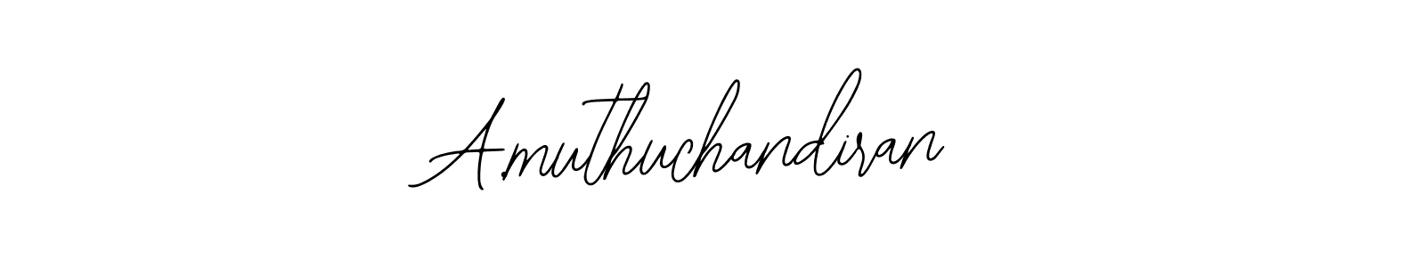 How to make A.muthuchandiran signature? Bearetta-2O07w is a professional autograph style. Create handwritten signature for A.muthuchandiran name. A.muthuchandiran signature style 12 images and pictures png