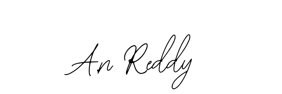 You should practise on your own different ways (Bearetta-2O07w) to write your name (A.n Reddy) in signature. don't let someone else do it for you. A.n Reddy signature style 12 images and pictures png