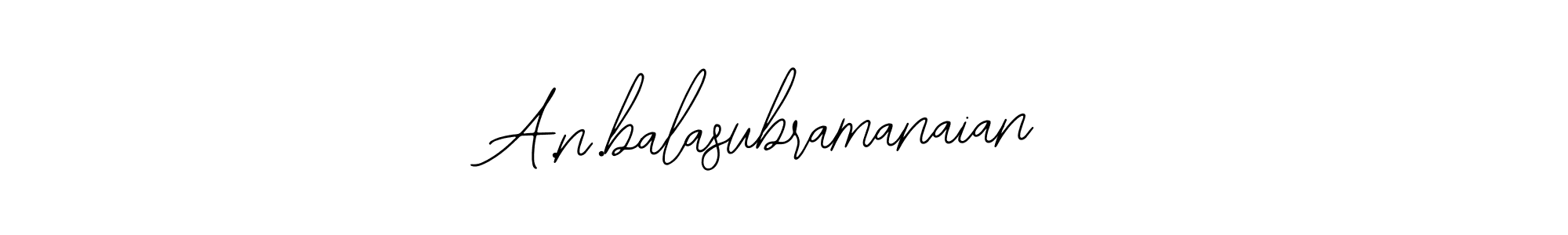 Also we have A.n.balasubramanaian name is the best signature style. Create professional handwritten signature collection using Bearetta-2O07w autograph style. A.n.balasubramanaian signature style 12 images and pictures png