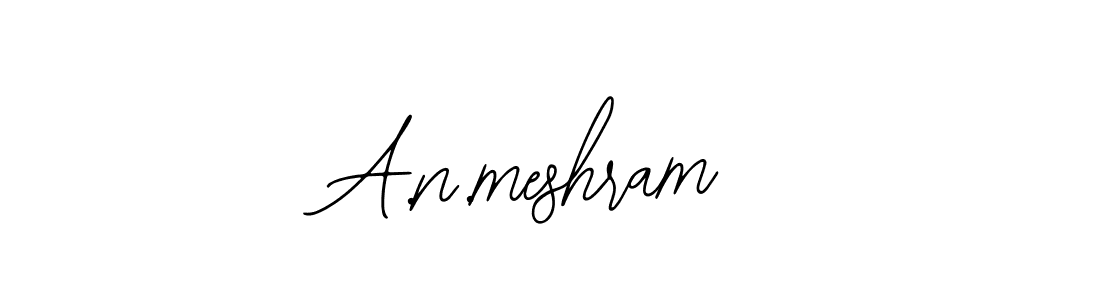 How to make A.n.meshram name signature. Use Bearetta-2O07w style for creating short signs online. This is the latest handwritten sign. A.n.meshram signature style 12 images and pictures png