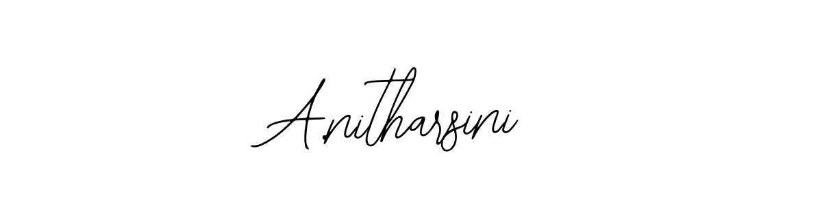 How to make A.nitharsini signature? Bearetta-2O07w is a professional autograph style. Create handwritten signature for A.nitharsini name. A.nitharsini signature style 12 images and pictures png