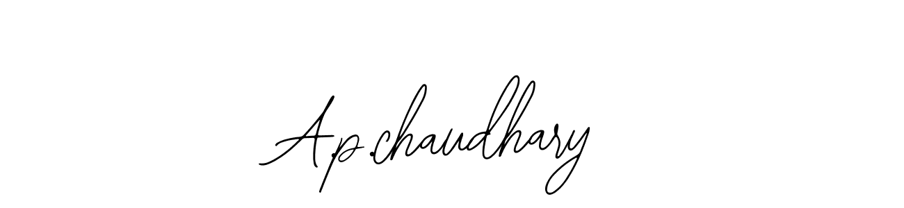 A.p.chaudhary stylish signature style. Best Handwritten Sign (Bearetta-2O07w) for my name. Handwritten Signature Collection Ideas for my name A.p.chaudhary. A.p.chaudhary signature style 12 images and pictures png