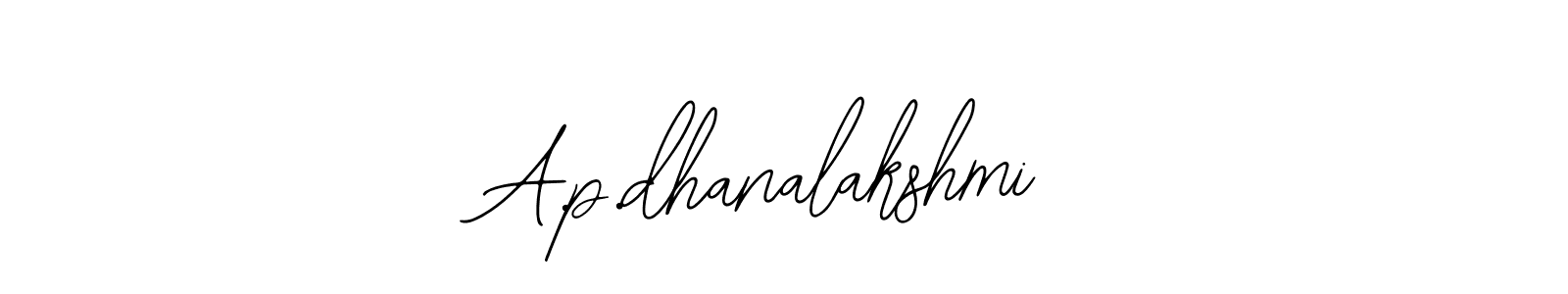 This is the best signature style for the A.p.dhanalakshmi name. Also you like these signature font (Bearetta-2O07w). Mix name signature. A.p.dhanalakshmi signature style 12 images and pictures png