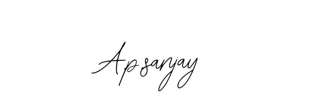 It looks lik you need a new signature style for name A.p.sanjay. Design unique handwritten (Bearetta-2O07w) signature with our free signature maker in just a few clicks. A.p.sanjay signature style 12 images and pictures png