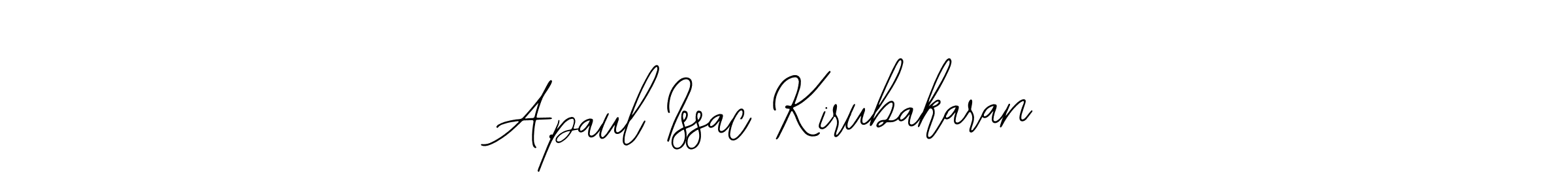 You should practise on your own different ways (Bearetta-2O07w) to write your name (A.paul Issac Kirubakaran) in signature. don't let someone else do it for you. A.paul Issac Kirubakaran signature style 12 images and pictures png