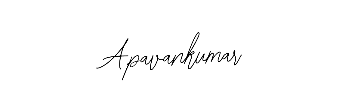 Create a beautiful signature design for name A.pavankumar. With this signature (Bearetta-2O07w) fonts, you can make a handwritten signature for free. A.pavankumar signature style 12 images and pictures png