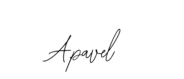 Design your own signature with our free online signature maker. With this signature software, you can create a handwritten (Bearetta-2O07w) signature for name A.pavel. A.pavel signature style 12 images and pictures png