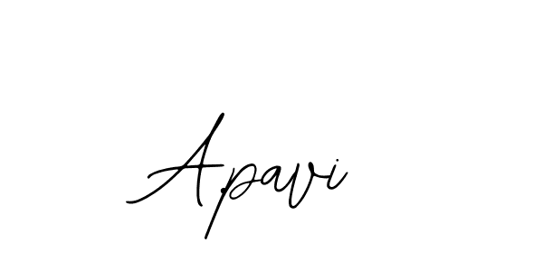 You should practise on your own different ways (Bearetta-2O07w) to write your name (A.pavi) in signature. don't let someone else do it for you. A.pavi signature style 12 images and pictures png