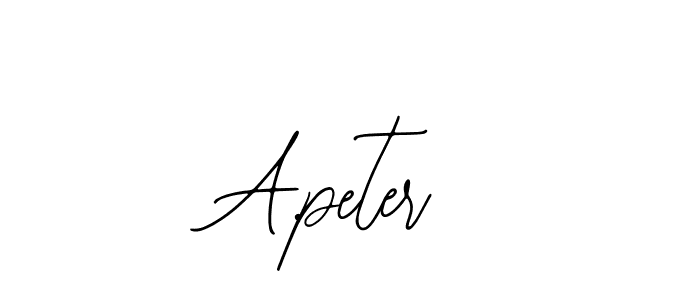 A.peter stylish signature style. Best Handwritten Sign (Bearetta-2O07w) for my name. Handwritten Signature Collection Ideas for my name A.peter. A.peter signature style 12 images and pictures png