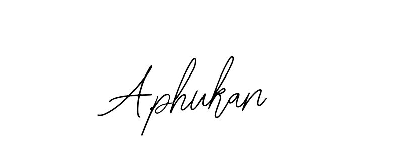 if you are searching for the best signature style for your name A.phukan. so please give up your signature search. here we have designed multiple signature styles  using Bearetta-2O07w. A.phukan signature style 12 images and pictures png