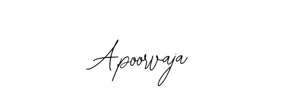 This is the best signature style for the A.poorvaja name. Also you like these signature font (Bearetta-2O07w). Mix name signature. A.poorvaja signature style 12 images and pictures png