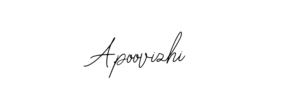 Also we have A.poovizhi name is the best signature style. Create professional handwritten signature collection using Bearetta-2O07w autograph style. A.poovizhi signature style 12 images and pictures png
