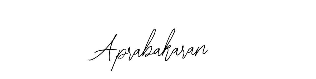 You should practise on your own different ways (Bearetta-2O07w) to write your name (A.prabakaran) in signature. don't let someone else do it for you. A.prabakaran signature style 12 images and pictures png