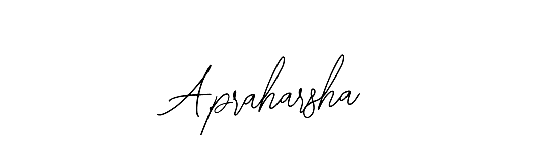 You should practise on your own different ways (Bearetta-2O07w) to write your name (A.praharsha) in signature. don't let someone else do it for you. A.praharsha signature style 12 images and pictures png