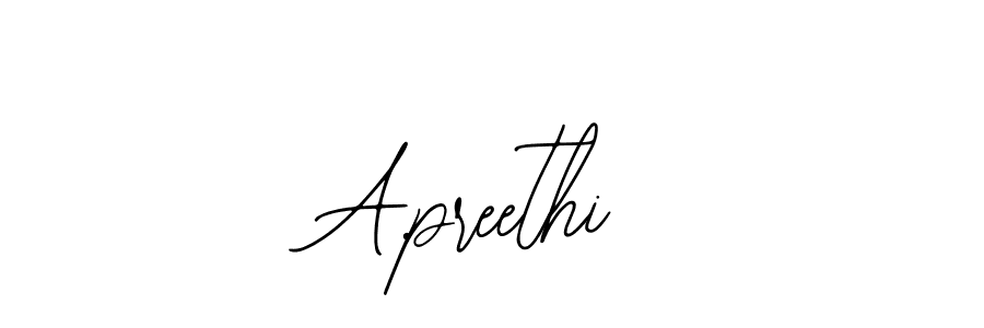 if you are searching for the best signature style for your name A.preethi. so please give up your signature search. here we have designed multiple signature styles  using Bearetta-2O07w. A.preethi signature style 12 images and pictures png