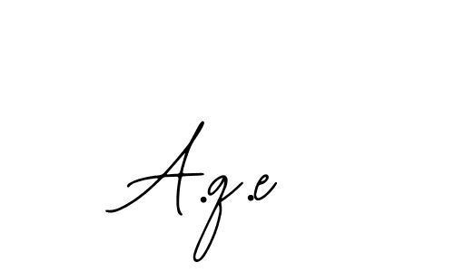 Also we have A.q.e name is the best signature style. Create professional handwritten signature collection using Bearetta-2O07w autograph style. A.q.e signature style 12 images and pictures png