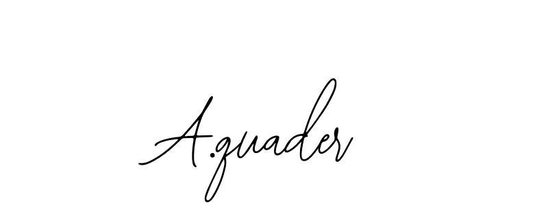 if you are searching for the best signature style for your name A.quader. so please give up your signature search. here we have designed multiple signature styles  using Bearetta-2O07w. A.quader signature style 12 images and pictures png