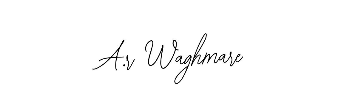 Also You can easily find your signature by using the search form. We will create A.r Waghmare name handwritten signature images for you free of cost using Bearetta-2O07w sign style. A.r Waghmare signature style 12 images and pictures png