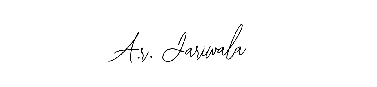 Create a beautiful signature design for name A.r. Jariwala. With this signature (Bearetta-2O07w) fonts, you can make a handwritten signature for free. A.r. Jariwala signature style 12 images and pictures png