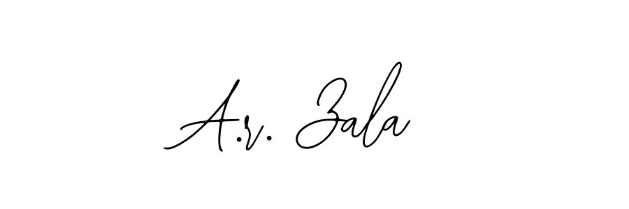 How to make A.r. Zala signature? Bearetta-2O07w is a professional autograph style. Create handwritten signature for A.r. Zala name. A.r. Zala signature style 12 images and pictures png