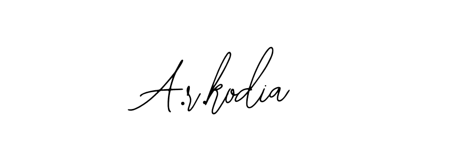 Make a beautiful signature design for name A.r.kodia. With this signature (Bearetta-2O07w) style, you can create a handwritten signature for free. A.r.kodia signature style 12 images and pictures png