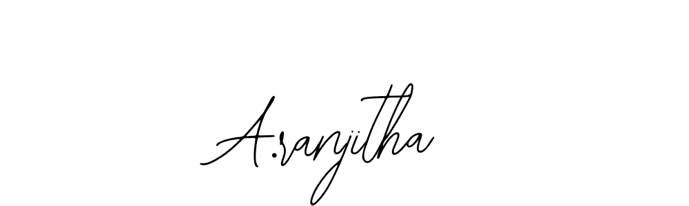 Also we have A.ranjitha name is the best signature style. Create professional handwritten signature collection using Bearetta-2O07w autograph style. A.ranjitha signature style 12 images and pictures png