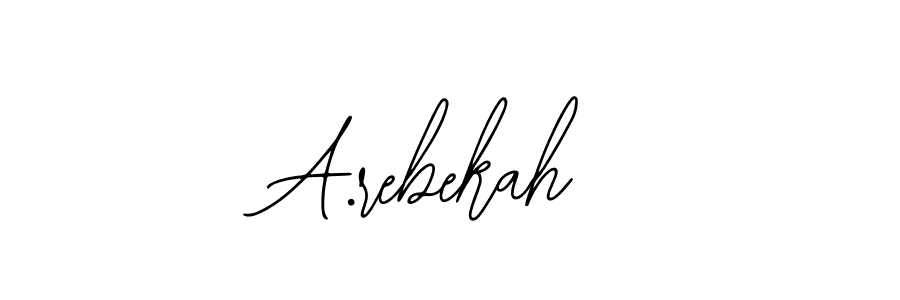 Design your own signature with our free online signature maker. With this signature software, you can create a handwritten (Bearetta-2O07w) signature for name A.rebekah. A.rebekah signature style 12 images and pictures png