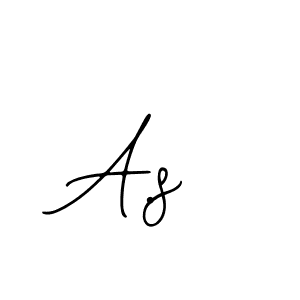 Design your own signature with our free online signature maker. With this signature software, you can create a handwritten (Bearetta-2O07w) signature for name A.s. A.s signature style 12 images and pictures png