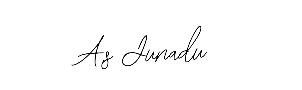 Also we have A.s Junadu name is the best signature style. Create professional handwritten signature collection using Bearetta-2O07w autograph style. A.s Junadu signature style 12 images and pictures png