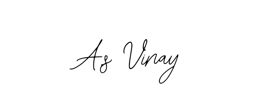 Also You can easily find your signature by using the search form. We will create A.s Vinay name handwritten signature images for you free of cost using Bearetta-2O07w sign style. A.s Vinay signature style 12 images and pictures png