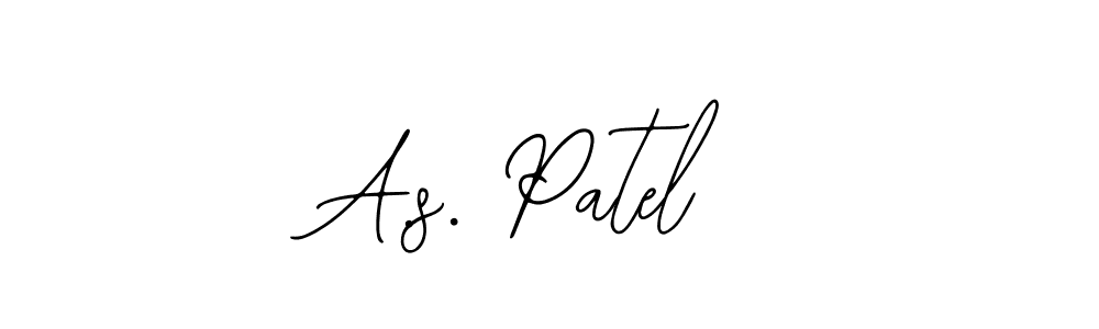 Create a beautiful signature design for name A.s. Patel. With this signature (Bearetta-2O07w) fonts, you can make a handwritten signature for free. A.s. Patel signature style 12 images and pictures png