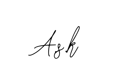 Create a beautiful signature design for name A.s.k. With this signature (Bearetta-2O07w) fonts, you can make a handwritten signature for free. A.s.k signature style 12 images and pictures png