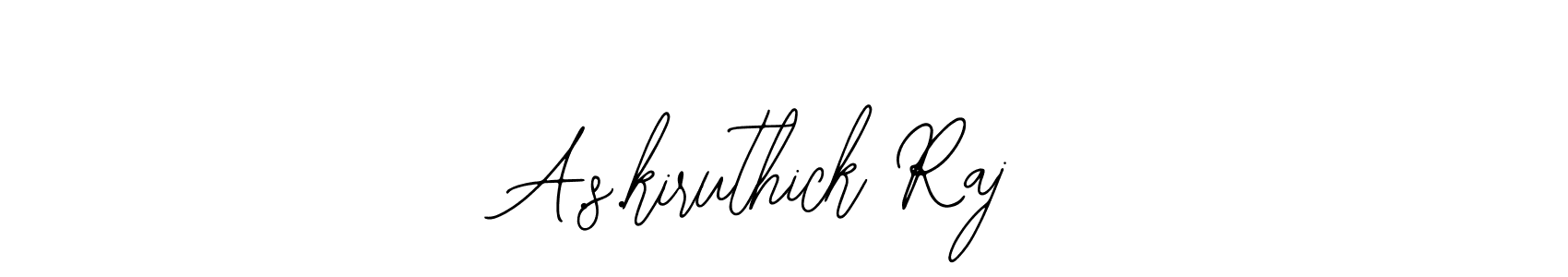 How to make A.s.kiruthick Raj name signature. Use Bearetta-2O07w style for creating short signs online. This is the latest handwritten sign. A.s.kiruthick Raj signature style 12 images and pictures png