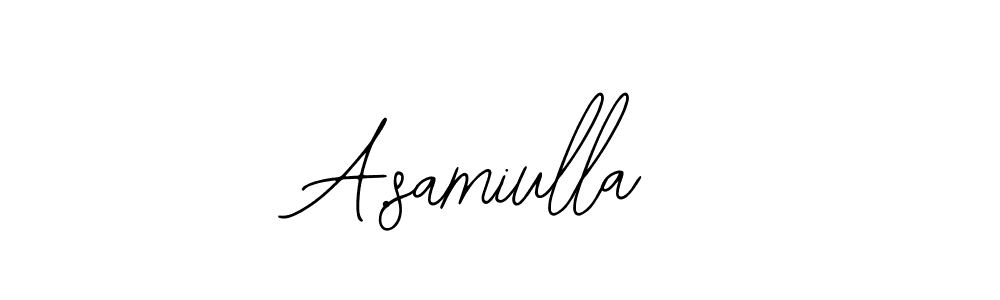 Also we have A.samiulla name is the best signature style. Create professional handwritten signature collection using Bearetta-2O07w autograph style. A.samiulla signature style 12 images and pictures png