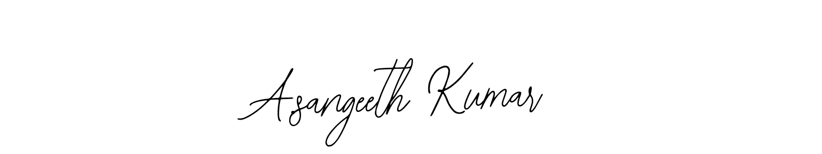 Also You can easily find your signature by using the search form. We will create A.sangeeth Kumar name handwritten signature images for you free of cost using Bearetta-2O07w sign style. A.sangeeth Kumar signature style 12 images and pictures png