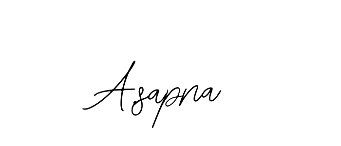 It looks lik you need a new signature style for name A.sapna. Design unique handwritten (Bearetta-2O07w) signature with our free signature maker in just a few clicks. A.sapna signature style 12 images and pictures png