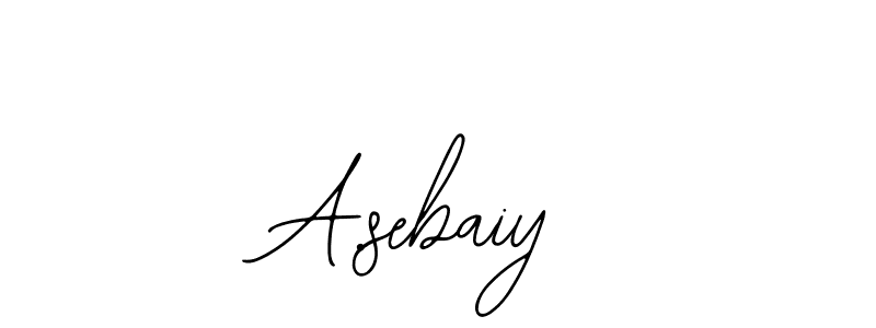 How to make A.sebaiy name signature. Use Bearetta-2O07w style for creating short signs online. This is the latest handwritten sign. A.sebaiy signature style 12 images and pictures png