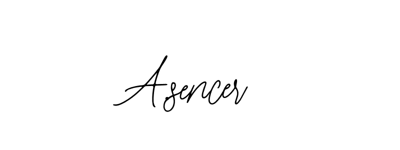 Make a beautiful signature design for name A.sencer. With this signature (Bearetta-2O07w) style, you can create a handwritten signature for free. A.sencer signature style 12 images and pictures png