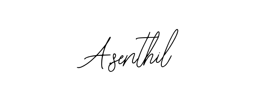 You should practise on your own different ways (Bearetta-2O07w) to write your name (A.senthil) in signature. don't let someone else do it for you. A.senthil signature style 12 images and pictures png