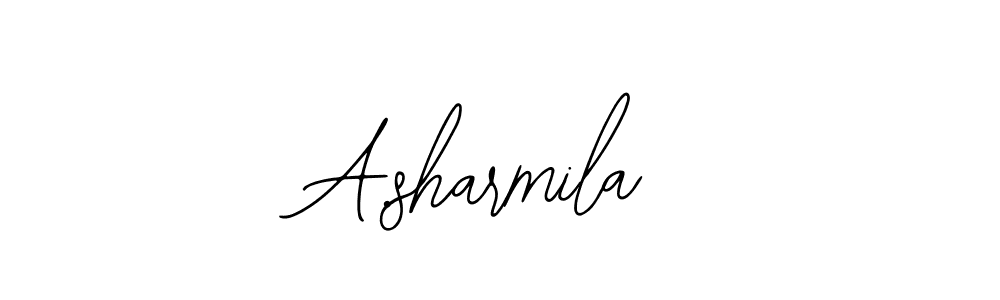 if you are searching for the best signature style for your name A.sharmila. so please give up your signature search. here we have designed multiple signature styles  using Bearetta-2O07w. A.sharmila signature style 12 images and pictures png