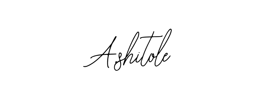 How to make A.shitole signature? Bearetta-2O07w is a professional autograph style. Create handwritten signature for A.shitole name. A.shitole signature style 12 images and pictures png