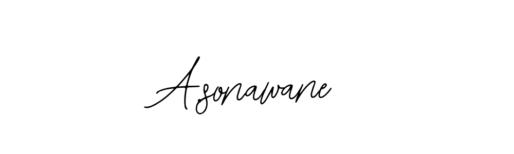 Design your own signature with our free online signature maker. With this signature software, you can create a handwritten (Bearetta-2O07w) signature for name A.sonawane. A.sonawane signature style 12 images and pictures png