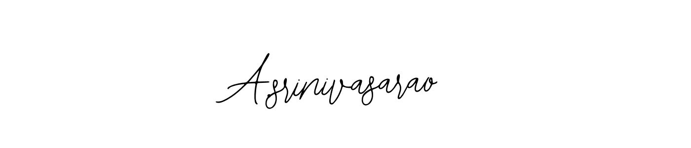 How to make A.srinivasarao name signature. Use Bearetta-2O07w style for creating short signs online. This is the latest handwritten sign. A.srinivasarao signature style 12 images and pictures png
