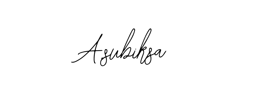 How to Draw A.subiksa signature style? Bearetta-2O07w is a latest design signature styles for name A.subiksa. A.subiksa signature style 12 images and pictures png