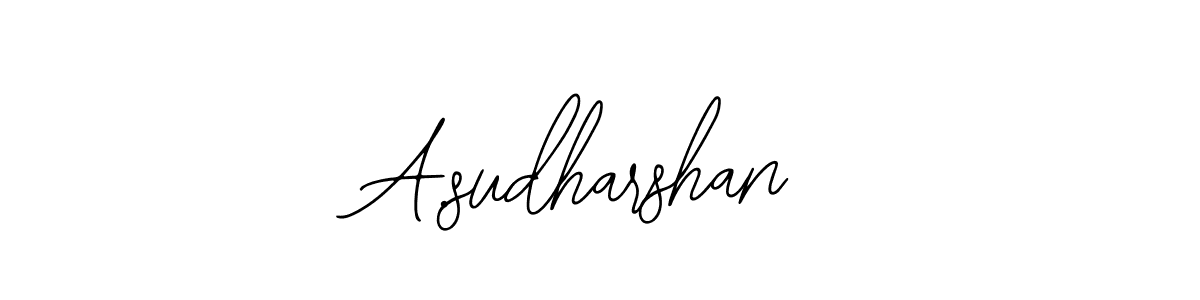 The best way (Bearetta-2O07w) to make a short signature is to pick only two or three words in your name. The name A.sudharshan include a total of six letters. For converting this name. A.sudharshan signature style 12 images and pictures png